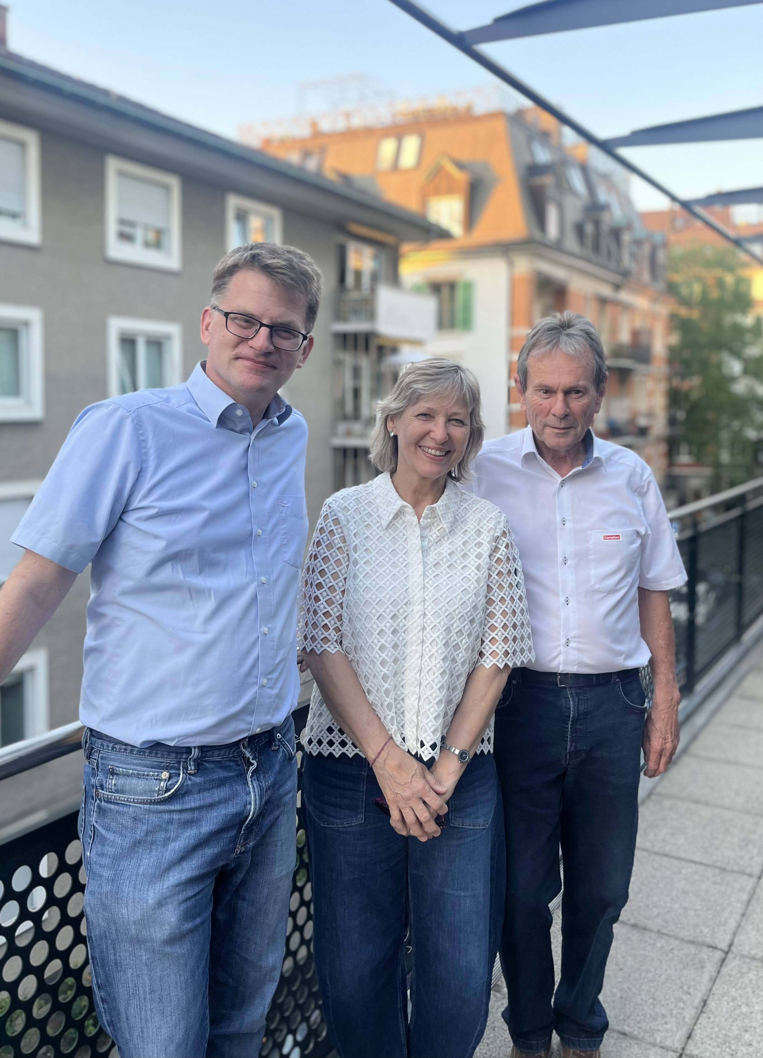 Thomas Zier, Verwaltungsratspräsident Cornelsen Schweiz, Susanne Büchler, Büchler Verlag, Hans Dieter Vogt, Geschäftsführer Cornelsen Schweiz